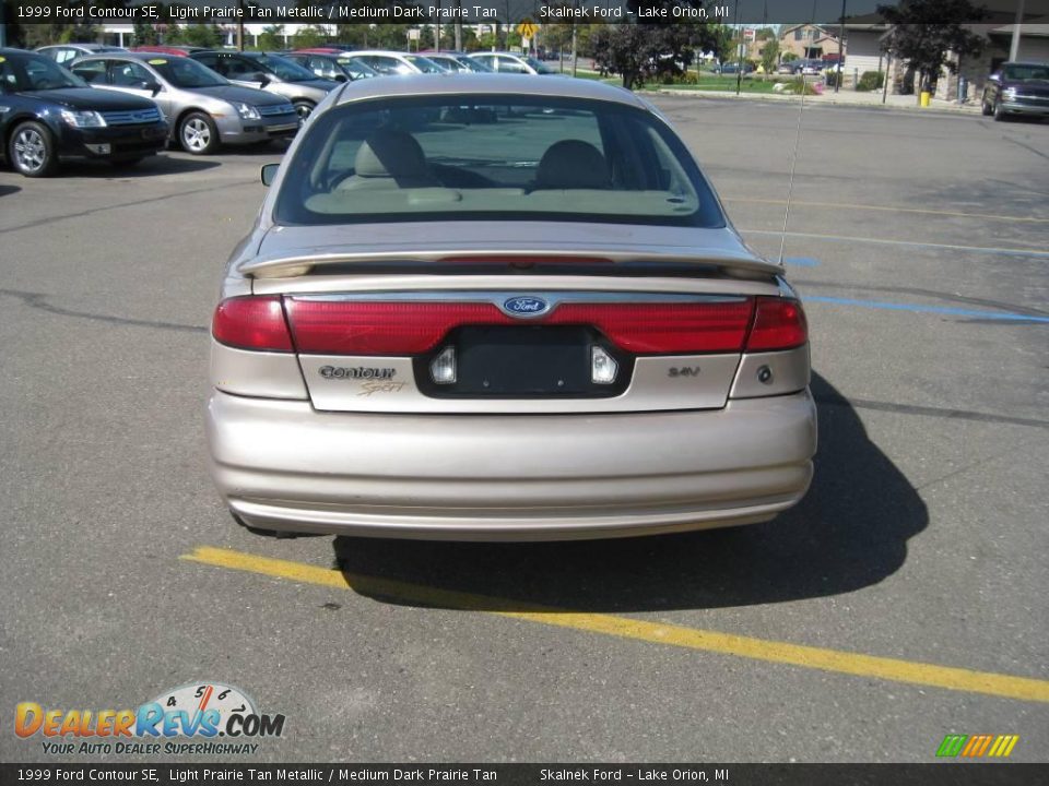 1999 Ford Contour SE Light Prairie Tan Metallic / Medium Dark Prairie Tan Photo #12
