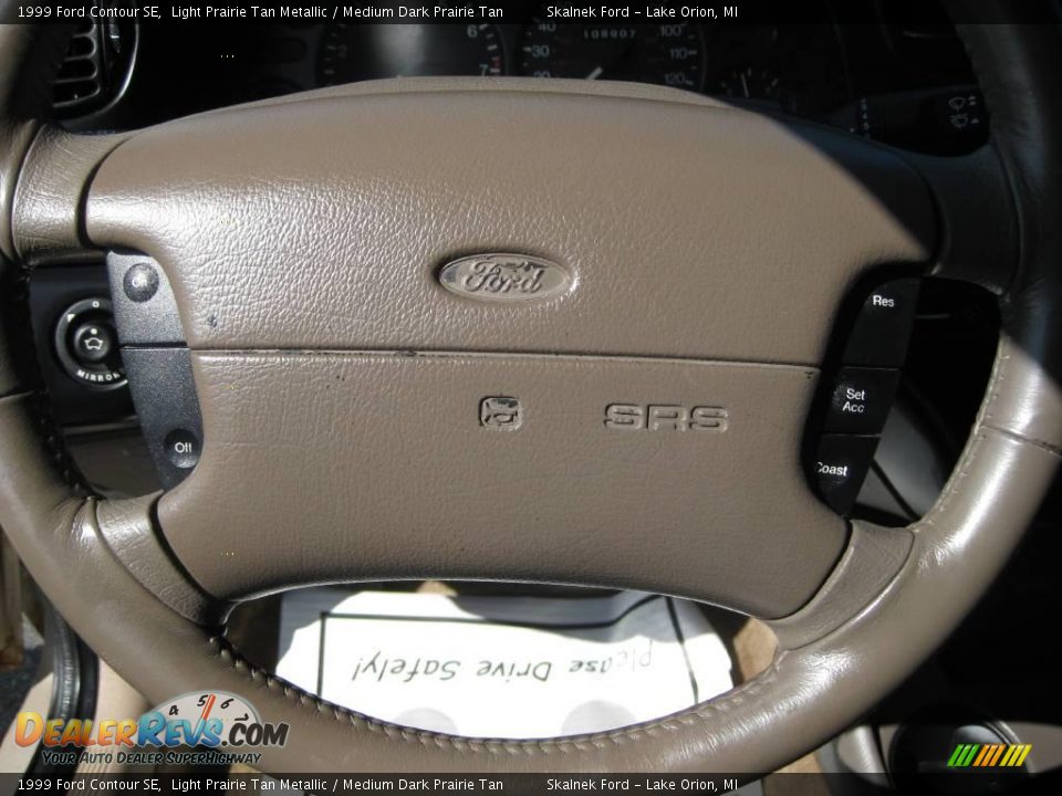 1999 Ford Contour SE Light Prairie Tan Metallic / Medium Dark Prairie Tan Photo #27