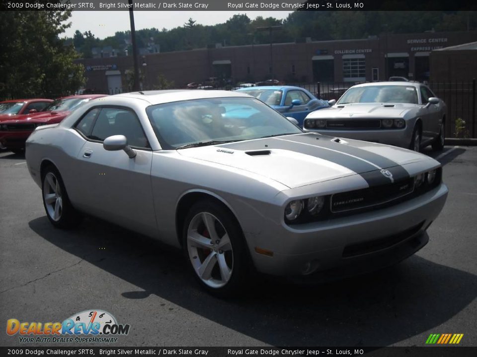 2009 Dodge Challenger SRT8 Bright Silver Metallic / Dark Slate Gray Photo #4