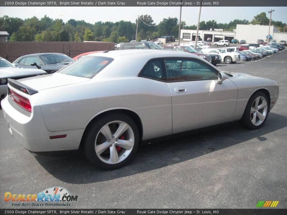 2009 Dodge Challenger SRT8 Bright Silver Metallic / Dark Slate Gray Photo #6