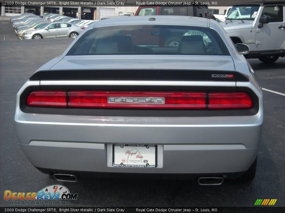 2009 Dodge Challenger SRT8 Bright Silver Metallic / Dark Slate Gray Photo #7