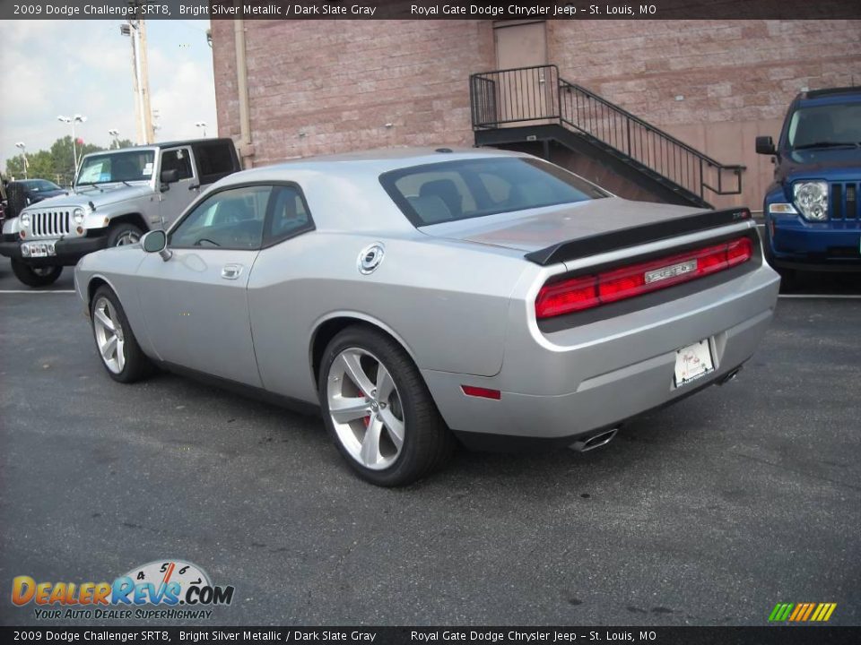 2009 Dodge Challenger SRT8 Bright Silver Metallic / Dark Slate Gray Photo #8