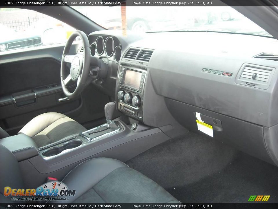 2009 Dodge Challenger SRT8 Bright Silver Metallic / Dark Slate Gray Photo #24