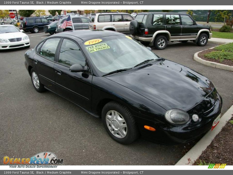 1999 Ford Taurus SE Black / Medium Graphite Photo #3