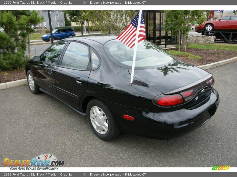 1999 Ford Taurus SE Black / Medium Graphite Photo #6