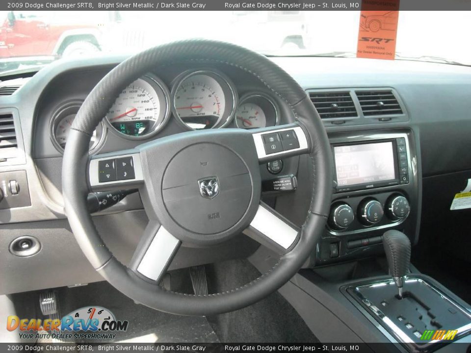2009 Dodge Challenger SRT8 Bright Silver Metallic / Dark Slate Gray Photo #31