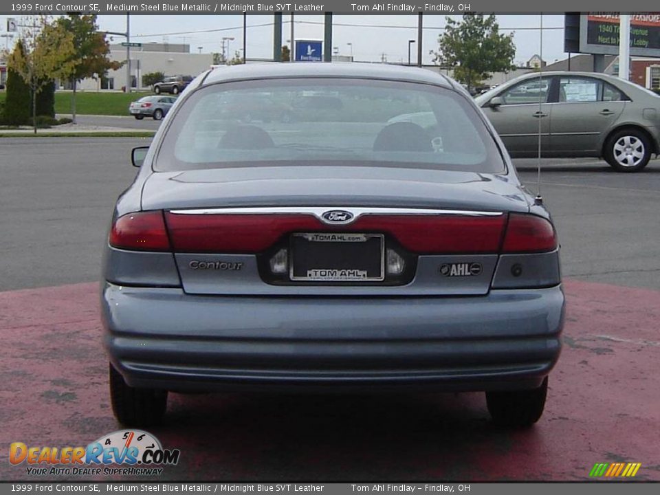 1999 Ford Contour SE Medium Steel Blue Metallic / Midnight Blue SVT Leather Photo #4