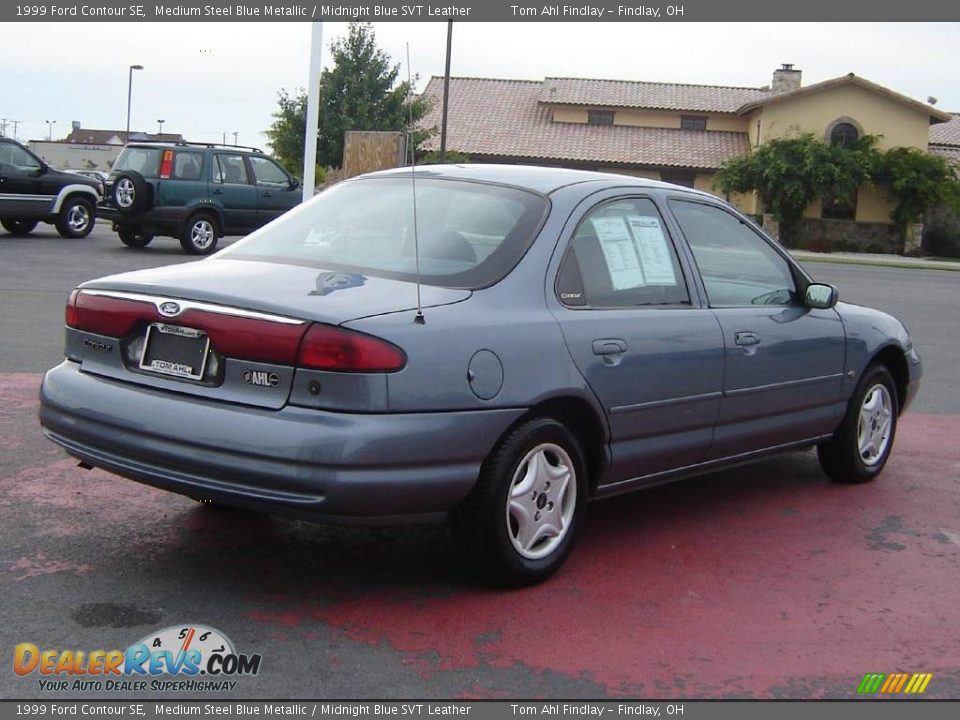 1999 Ford Contour SE Medium Steel Blue Metallic / Midnight Blue SVT Leather Photo #5