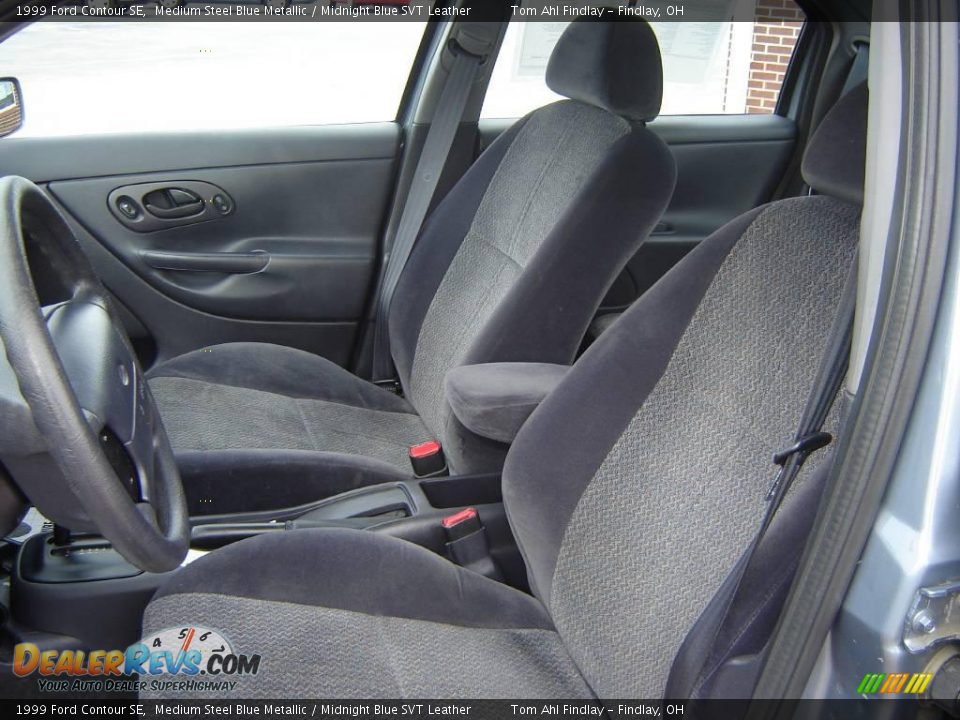 1999 Ford Contour SE Medium Steel Blue Metallic / Midnight Blue SVT Leather Photo #9