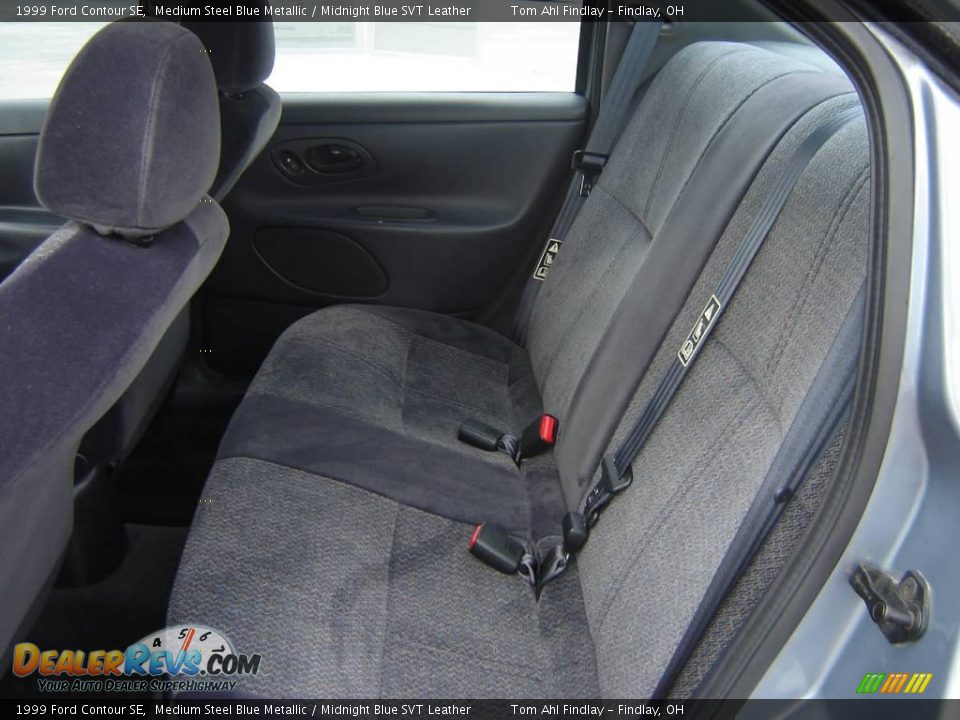 1999 Ford Contour SE Medium Steel Blue Metallic / Midnight Blue SVT Leather Photo #10