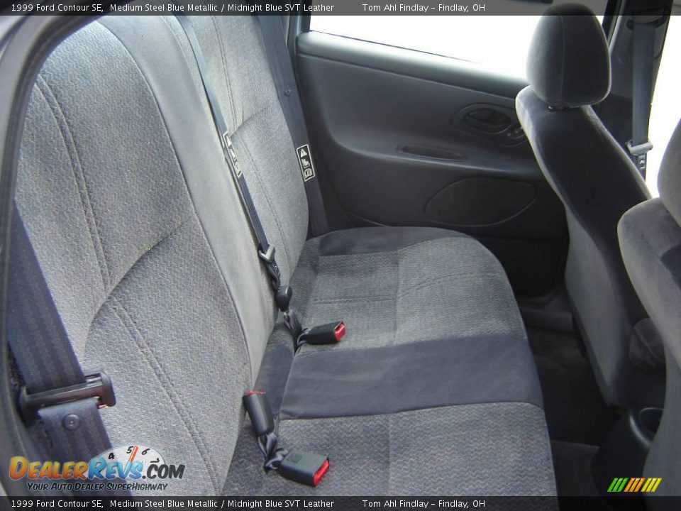 1999 Ford Contour SE Medium Steel Blue Metallic / Midnight Blue SVT Leather Photo #11
