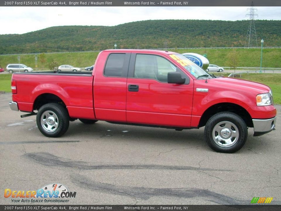 2007 Ford F150 XLT SuperCab 4x4 Bright Red / Medium Flint Photo #5