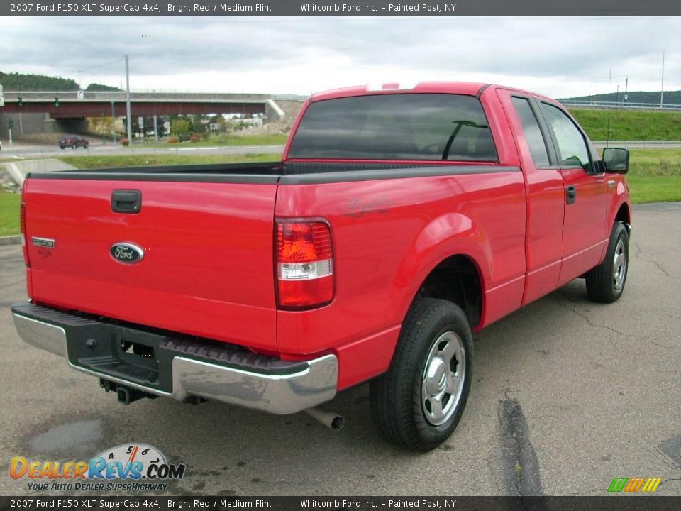 2007 Ford F150 XLT SuperCab 4x4 Bright Red / Medium Flint Photo #12