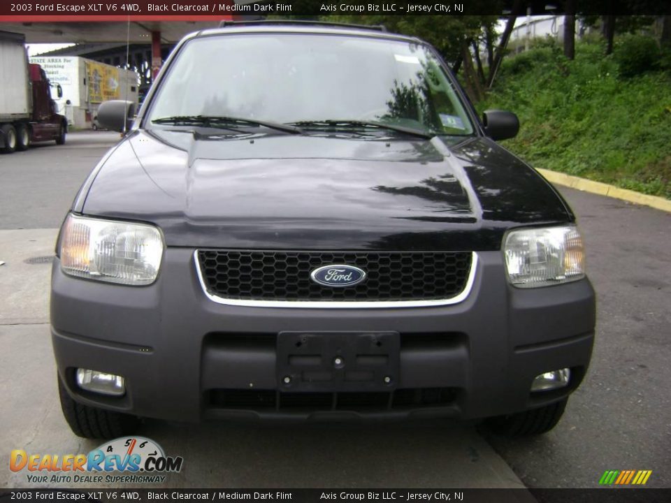 2003 Ford Escape XLT V6 4WD Black Clearcoat / Medium Dark Flint Photo #2