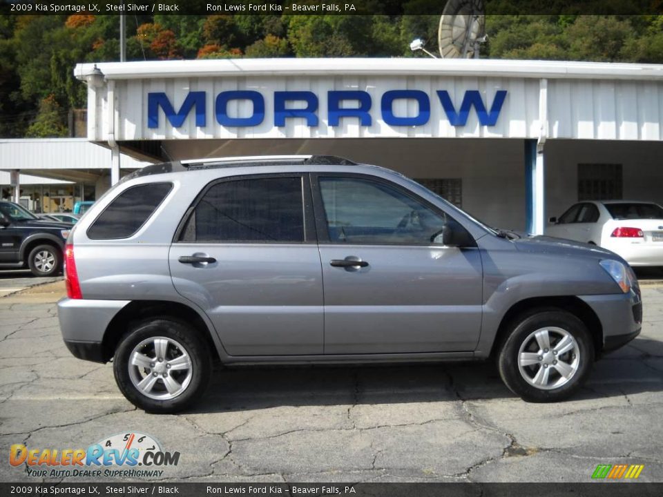 2009 Kia Sportage LX Steel Silver / Black Photo #1
