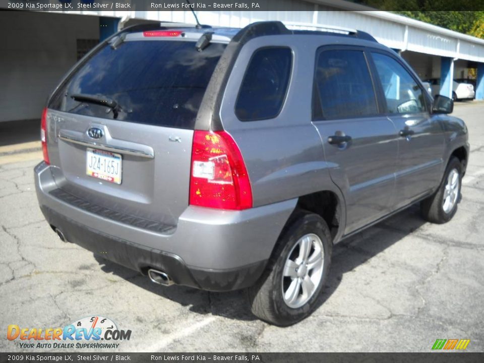 2009 Kia Sportage LX Steel Silver / Black Photo #2