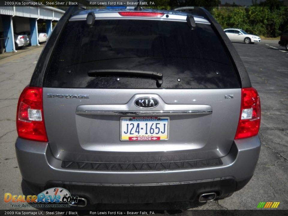 2009 Kia Sportage LX Steel Silver / Black Photo #3