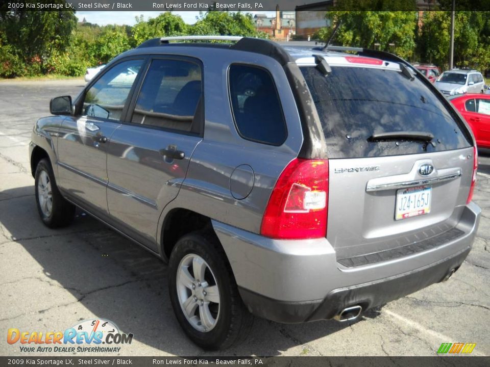 2009 Kia Sportage LX Steel Silver / Black Photo #4