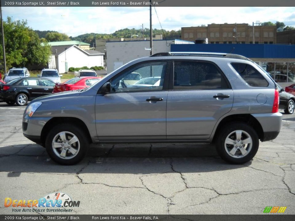 2009 Kia Sportage LX Steel Silver / Black Photo #5