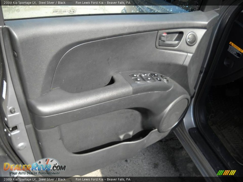 2009 Kia Sportage LX Steel Silver / Black Photo #6