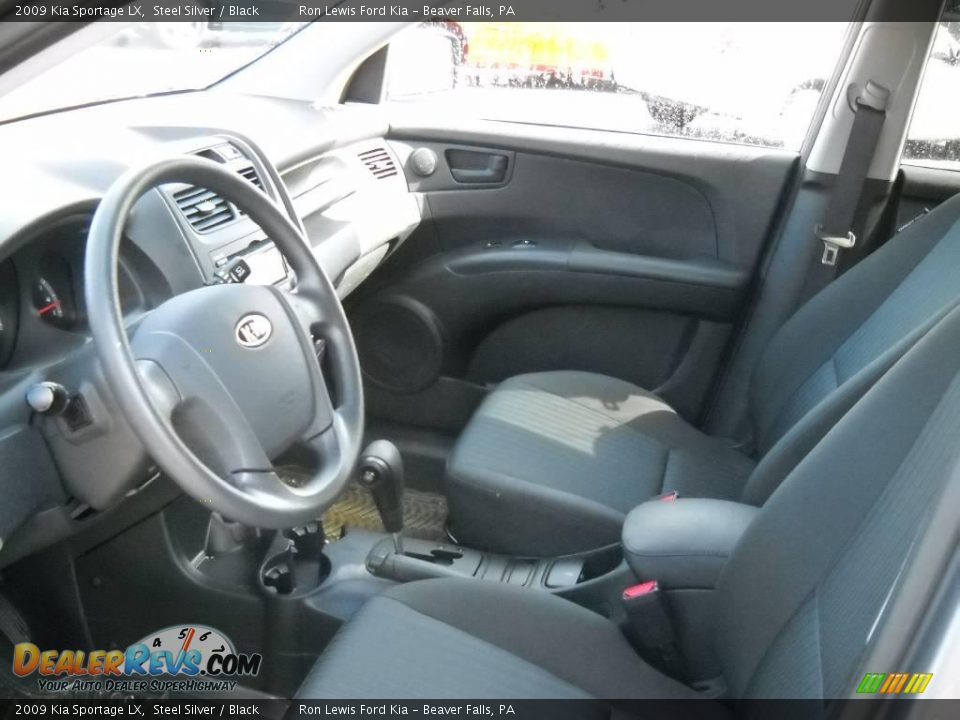 2009 Kia Sportage LX Steel Silver / Black Photo #7