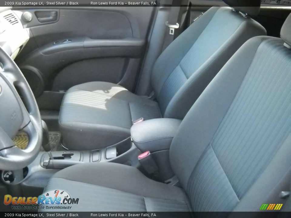 2009 Kia Sportage LX Steel Silver / Black Photo #8