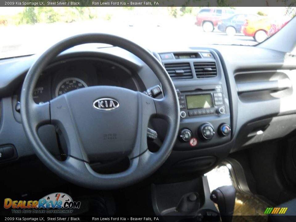 2009 Kia Sportage LX Steel Silver / Black Photo #11
