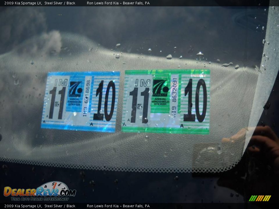 2009 Kia Sportage LX Steel Silver / Black Photo #15
