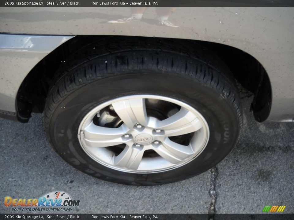 2009 Kia Sportage LX Steel Silver / Black Photo #16