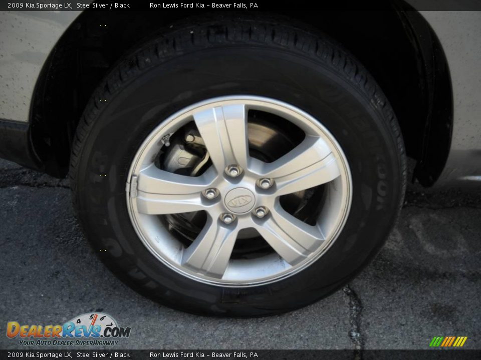 2009 Kia Sportage LX Steel Silver / Black Photo #17