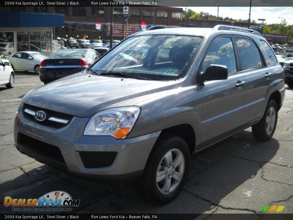 2009 Kia Sportage LX Steel Silver / Black Photo #18