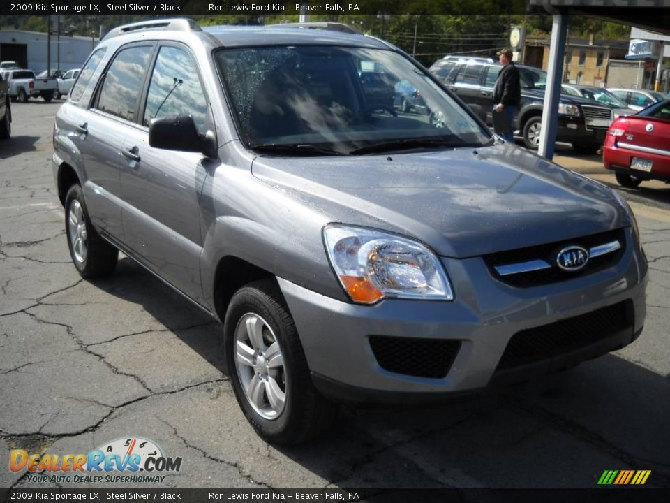 2009 Kia Sportage LX Steel Silver / Black Photo #20