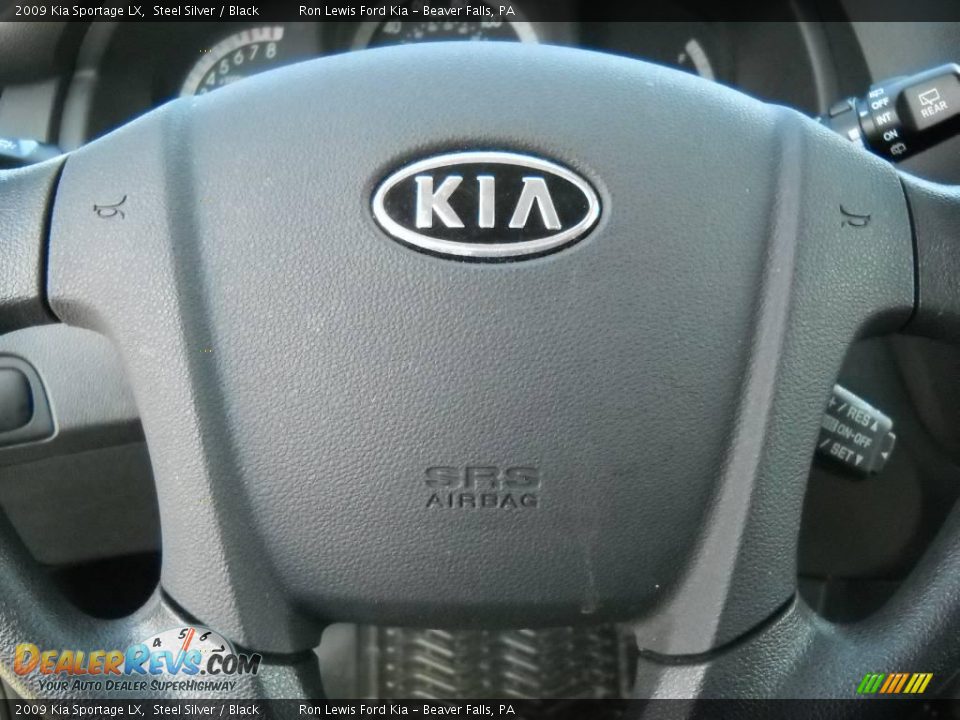 2009 Kia Sportage LX Steel Silver / Black Photo #24