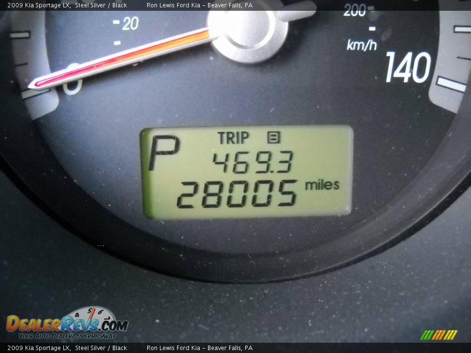 2009 Kia Sportage LX Steel Silver / Black Photo #25