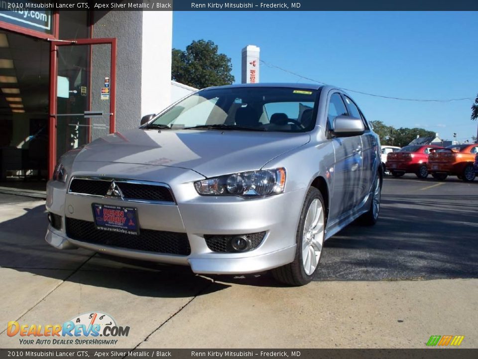 2010 Mitsubishi Lancer GTS Apex Silver Metallic / Black Photo #1
