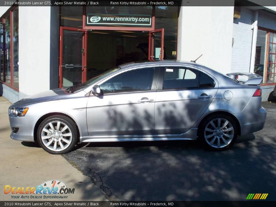 2010 Mitsubishi Lancer GTS Apex Silver Metallic / Black Photo #2