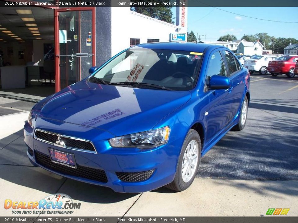 2010 Mitsubishi Lancer ES Octane Blue Metallic / Black Photo #1