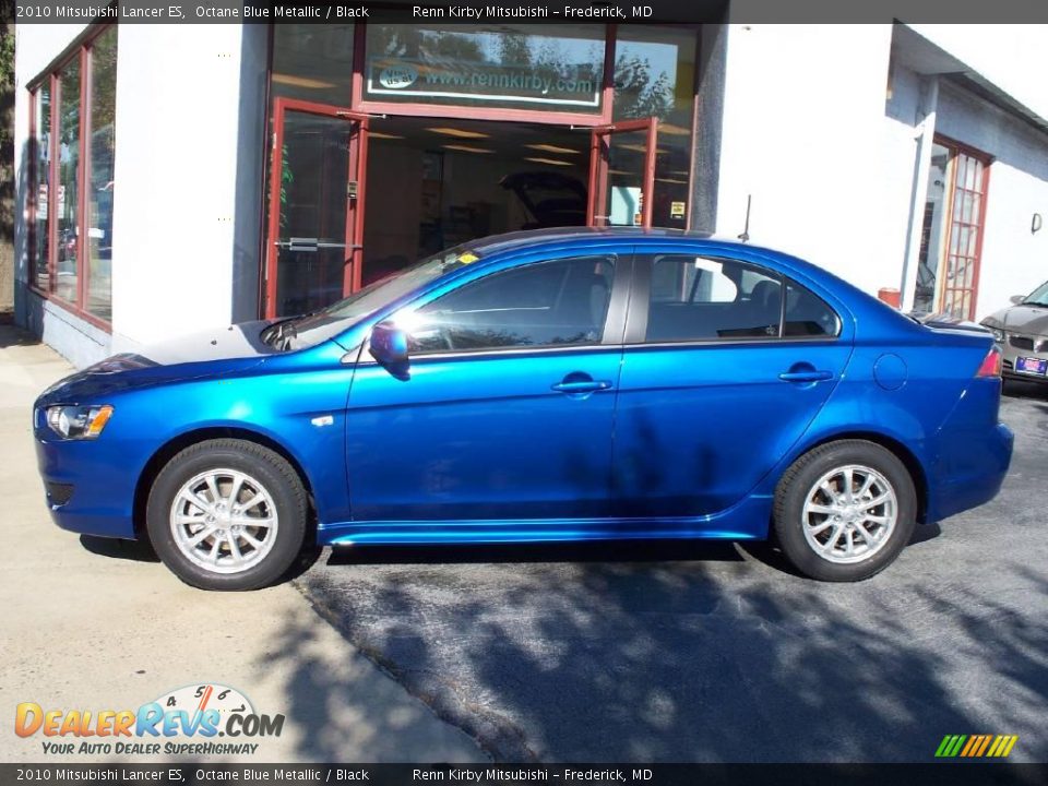 2010 Mitsubishi Lancer ES Octane Blue Metallic / Black Photo #2