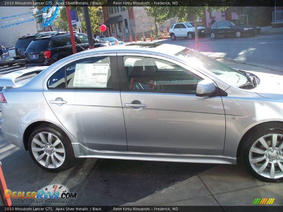 2010 Mitsubishi Lancer GTS Apex Silver Metallic / Black Photo #17