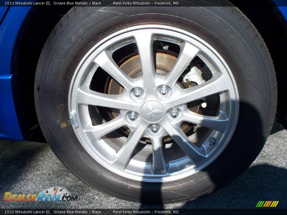 2010 Mitsubishi Lancer ES Octane Blue Metallic / Black Photo #9