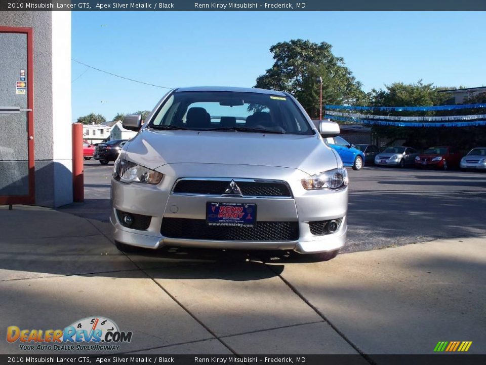 2010 Mitsubishi Lancer GTS Apex Silver Metallic / Black Photo #18