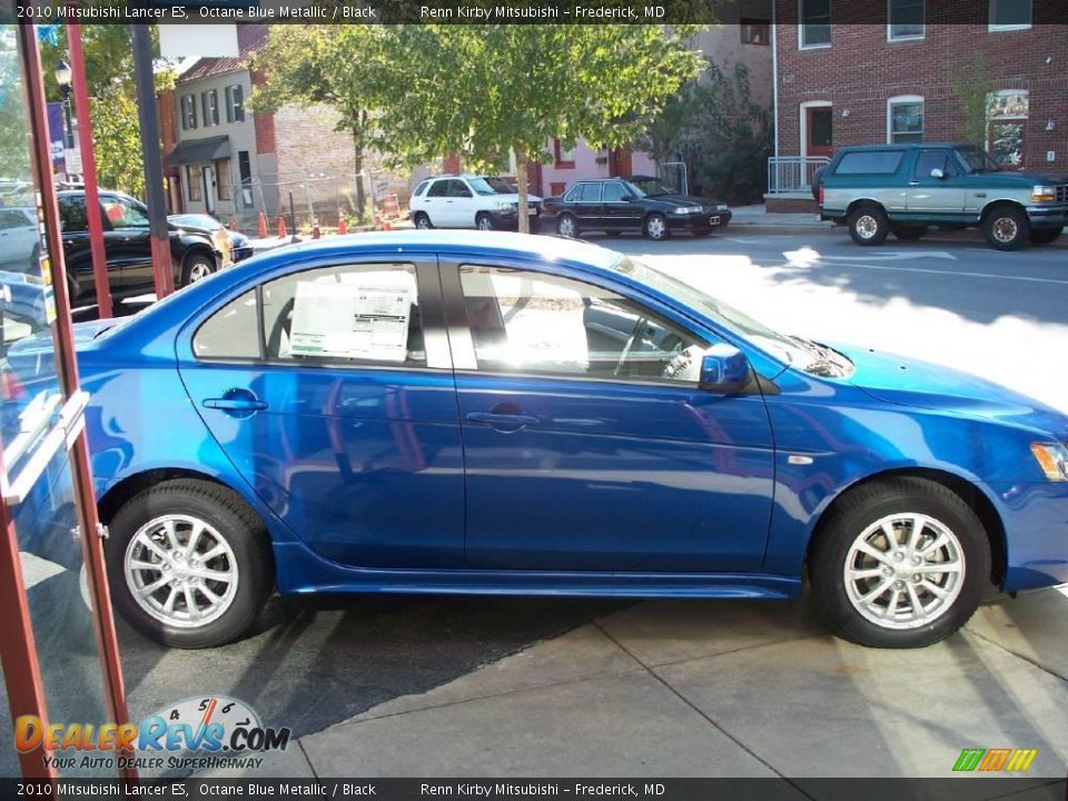 2010 Mitsubishi Lancer ES Octane Blue Metallic / Black Photo #12