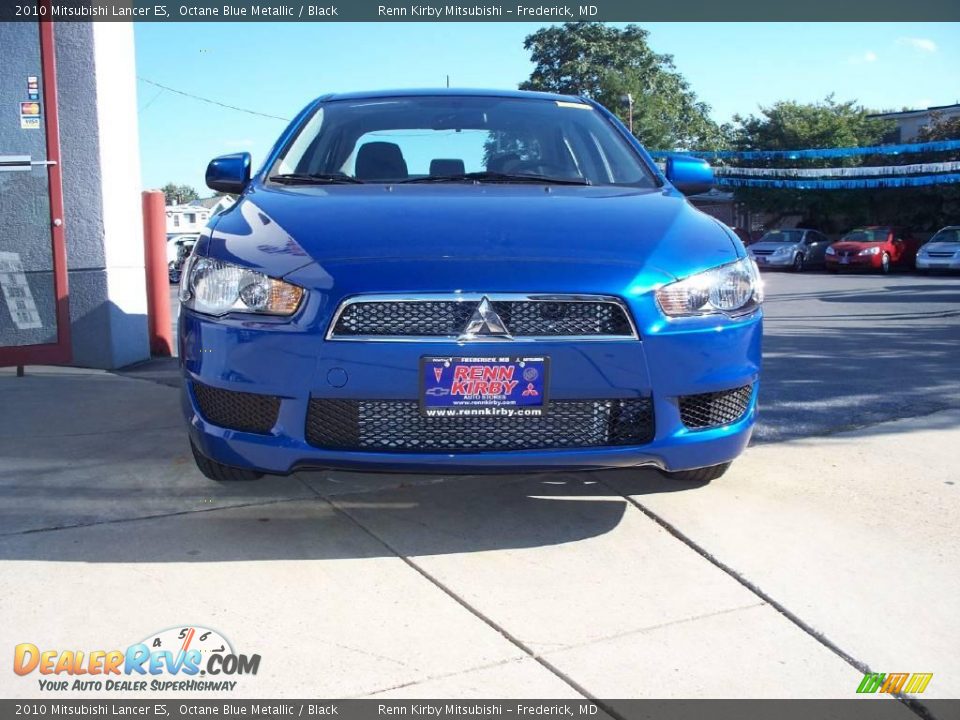 2010 Mitsubishi Lancer ES Octane Blue Metallic / Black Photo #13