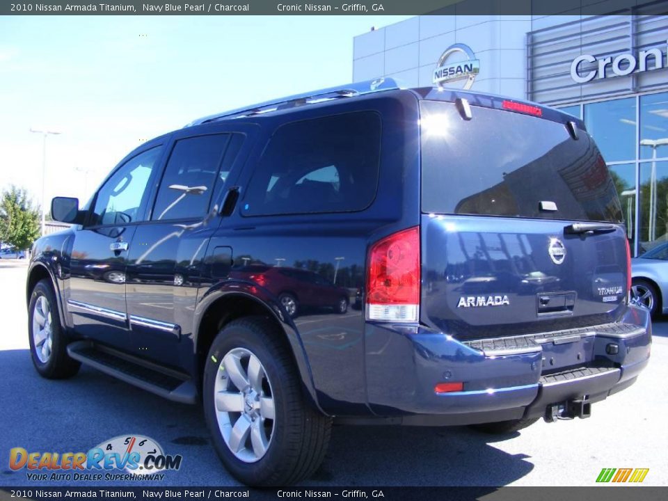 2010 Nissan Armada Titanium Navy Blue Pearl / Charcoal Photo #8