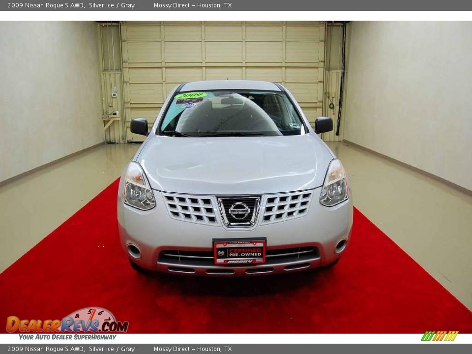 2009 Nissan Rogue S AWD Silver Ice / Gray Photo #2