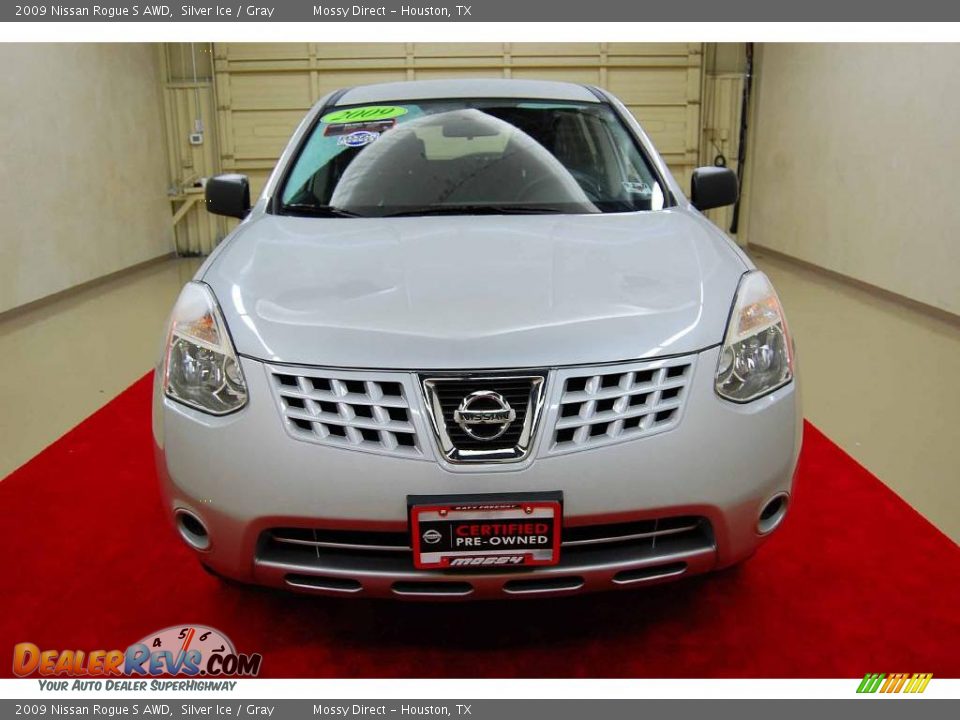 2009 Nissan Rogue S AWD Silver Ice / Gray Photo #13