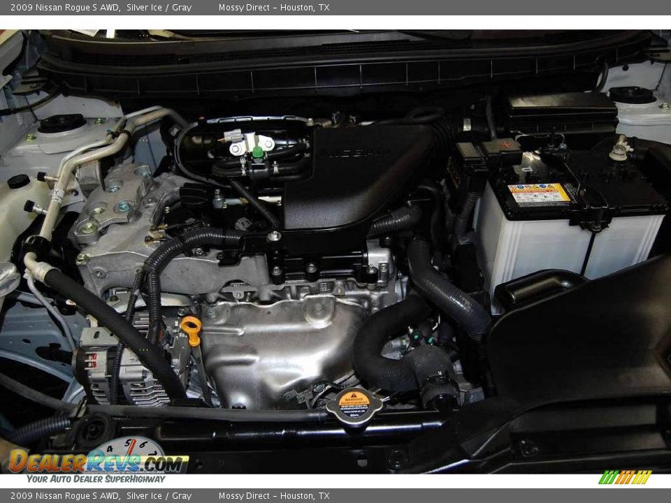 2009 Nissan Rogue S AWD Silver Ice / Gray Photo #30