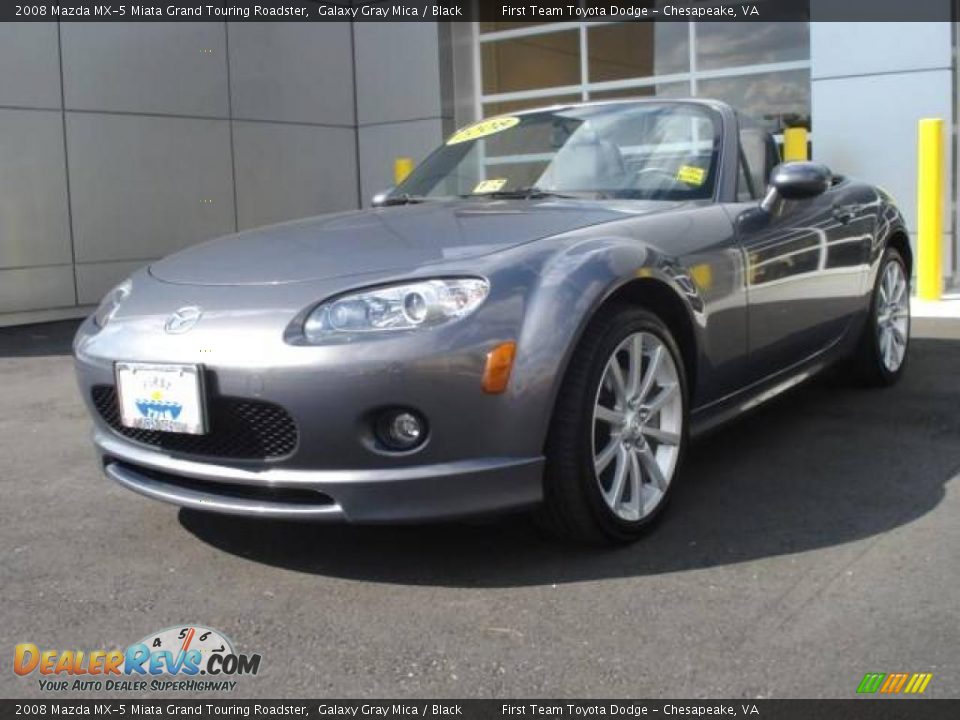 2008 Mazda MX-5 Miata Grand Touring Roadster Galaxy Gray Mica / Black Photo #1