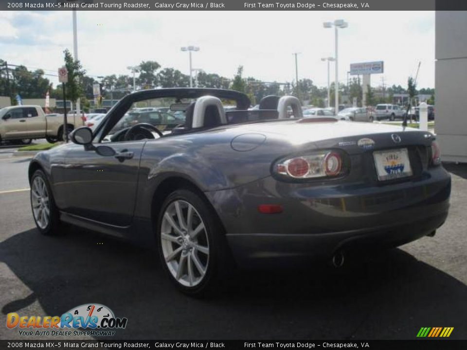 2008 Mazda MX-5 Miata Grand Touring Roadster Galaxy Gray Mica / Black Photo #2