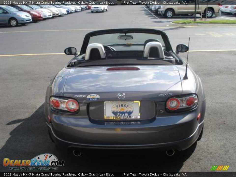 2008 Mazda MX-5 Miata Grand Touring Roadster Galaxy Gray Mica / Black Photo #3